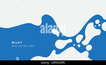 Illustration des milchigen Hintergrunds des Vektors. Fluidhintergrundvektor. Stock Vektor