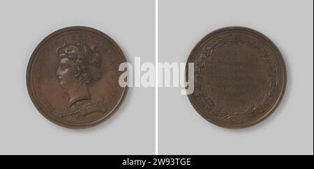 Tribut an den französischen Vizeadmiral de Suffren mit der VOC-Bronzemedaille 1784. Vorne: Kopf einer klassizistischen Frau links, beleuchtet in einem Elefantenkopf, mit einer kleinen Krone auf dem Kopf; unten ein (antikes) Ruder mit Fisch und Emblem VOC, um das ein Lorbeerzweig geschleudert wird; mit Wechsel, markiert. Reverse: Inschrift im Lorbeerkranz. Im Auftrag der VOC als Hommage an den französischen Vizeadmiral de Suffren für seine Dienste während des vierten englischen Krieges (1780–1784), insbesondere am Kap der Guten Hoffnung und vor den Küsten von Ceylon (Trincomali) und Indien. Den Haag Stockfoto