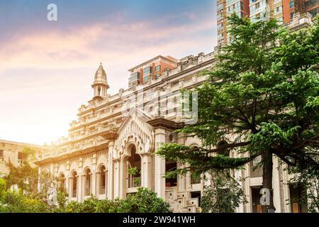 Architektonische Landschaften des Gude Tempels in Wuhan City, Provinz Hubei in China Stockfoto