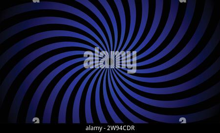 Schwarzer und roter spiralförmiger Hintergrund, wirbelndes radiales Muster, abstrakte Vektorillustration. Stock Vektor