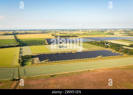 Luftpanorama Panoramablick auf die Landschaft Stockfoto