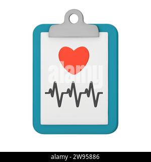 Medizinische Form, medizinischer Bericht, Gesundheitsdaten, Zwischenablage und macht Notizen darauf, Zwischenablage mit Stethoskop, Antragsformular, Krankenversicherung, medizinische Hi Stock Vektor