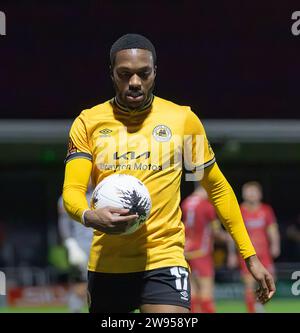 Boston United Vs Alfreton Town Vanarama National League North 23.12.2023 Jakemans Community Stadium, Boston, Lincolnshire, England Stockfoto