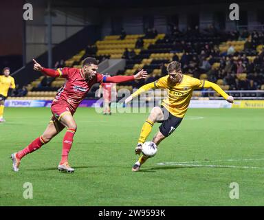 Boston United Vs Alfreton Town Vanarama National League North 23.12.2023 Jakemans Community Stadium, Boston, Lincolnshire, England Stockfoto