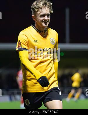 Boston United Vs Alfreton Town Vanarama National League North 23.12.2023 Jakemans Community Stadium, Boston, Lincolnshire, England Stockfoto