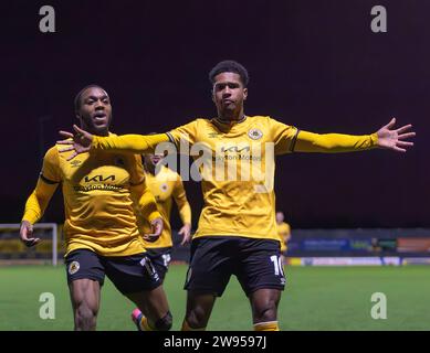 Boston United Vs Alfreton Town Vanarama National League North 23.12.2023 Jakemans Community Stadium, Boston, Lincolnshire, England Stockfoto