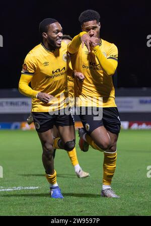 Boston United Vs Alfreton Town Vanarama National League North 23.12.2023 Jakemans Community Stadium, Boston, Lincolnshire, England Stockfoto