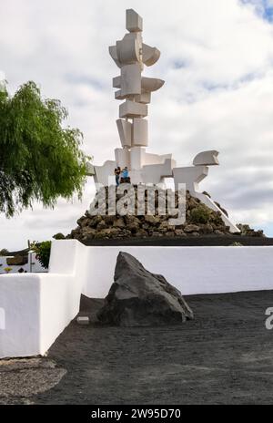 Denkmal der Fruchtbarkeit von Cesar Manrique, San Bartolomé, Lanzarote, Kanarischen Inseln, Spanien Stockfoto