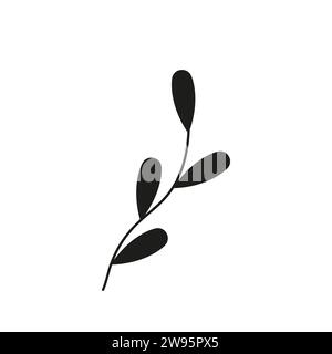 Handgezeichnetes Skizzenblatt isoliert auf weißem Hintergrund. Einfacher Doodle-Stil. Eps10 Stock Vektor