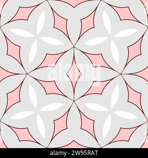 Fliese, Mandala, nahtlos, Design, digital, Illustration, Dekoration, Ornament, Ornament, Kunst, symmetrisch, Symbol, Hintergrundbild, Hintergrund, Element Stockfoto