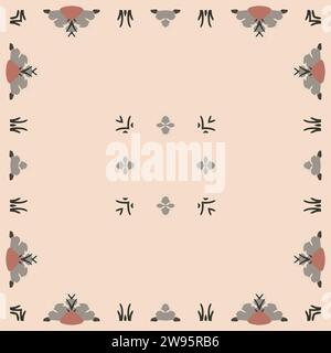 Fliese, Mandala, nahtlos, Design, digital, Illustration, Dekoration, Ornament, Ornament, Kunst, symmetrisch, Symbol, Hintergrundbild, Hintergrund, Element Stockfoto