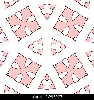 Fliese, Mandala, nahtlos, Design, digital, Illustration, Dekoration, Ornament, Ornament, Kunst, symmetrisch, Symbol, Hintergrundbild, Hintergrund, Element Stockfoto