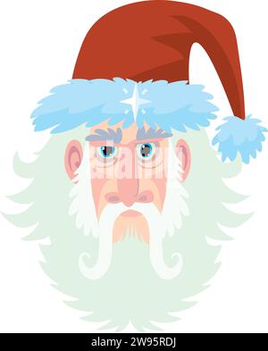 santa claus mit dem Nordstern auf der Mütze Stockfoto