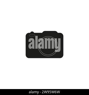 Vektorsymbol der Fotokamera. Kamera-Symbol-Vektor-Illustration Logo-Vorlage für viele Zwecke. Isoliert auf weißem Hintergrund. Stock Vektor