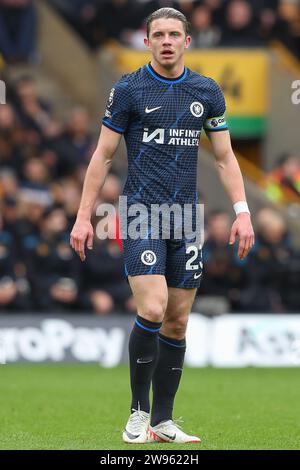 Wolverhampton, Großbritannien. Dezember 2023. Conor Gallagher von Chelsea während des Premier League-Spiels Wolverhampton Wanderers gegen Chelsea in Molineux, Wolverhampton, Vereinigtes Königreich, 24. Dezember 2023 (Foto: Gareth Evans/News Images) in Wolverhampton, Vereinigtes Königreich am 24. Dezember 2023. (Foto: Gareth Evans/News Images/SIPA USA) Credit: SIPA USA/Alamy Live News Stockfoto