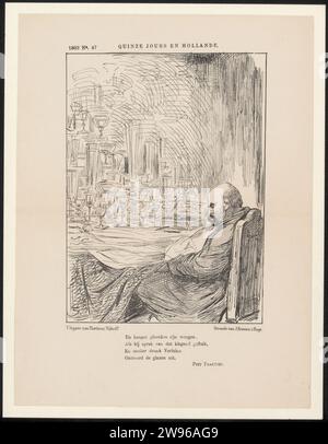 Cartoon aus dem Archiv Philip Zilcken, J. Krauss, 1893 die Haager Zeitung Stockfoto