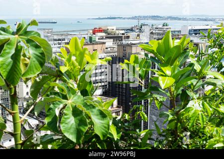 Salvador, Bahia, Brasilien - 07. März 2015: Blick auf die Bucht Allerheiligen im historischen Zentrum der Stadt Salvador, Bahia. Stockfoto