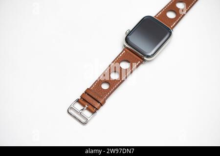 HCMC, VN - Dez. 2023. Apple Watch Series Smartwatch Stockfoto