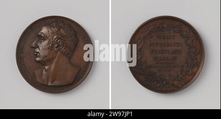 Nicolas Charles Oudinot, Herzog von Reggio, Marechal van France, victor in Zürich, Austerlitz, Friedland und Wagram, Jacques-Augustin Dieudonné, 1809 Geschichtsmedaille Bronze Medaille. Vorne: Bruststück Mann innen Wechsel. Rückseite: Inschrift im Inneren des Kranzes gebunden Oliven- und Eichenzweig Paris Bronze (Metall) markant (Metallverarbeitung) Zürich (Stad). Austerlitz. Friedland. Deutsches Wagram Stockfoto