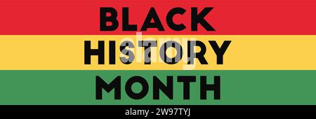 Vektor-Grafik-Design Feiert Den Monat Der Schwarzen Geschichte Stock Vektor