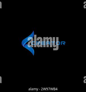 Design Des Creator-Logos. Logo mit Buchstabe C Stock Vektor