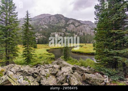 Klassische Landschaft in der Holy Cross Wilderness, Colorado Stockfoto