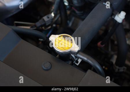 Kühlsystem im Auto Stockfoto