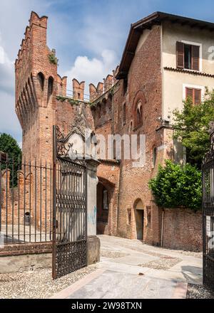 Schloss San Colombano al Lambro, Lombardei, Italien Stockfoto