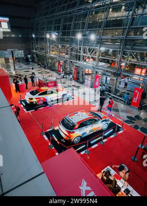 Shell Motorsport Remote Car Collection Roadshow mit einer echten Autoausstellung. Stockfoto