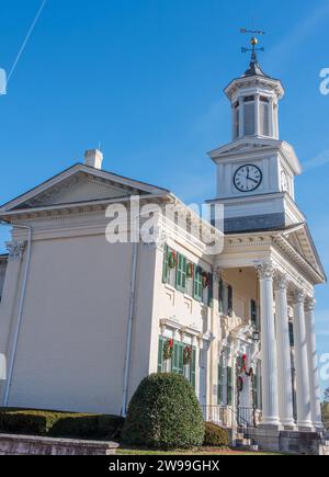 McMurran Hall dekoriert für die Feiertage, Shepherd University West Virginioa USA Stockfoto