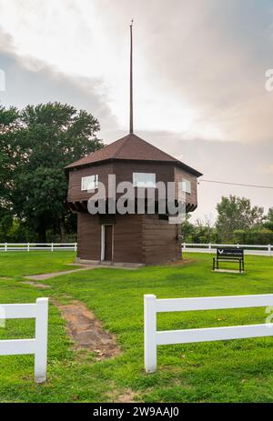 Das Mad Anthony Wayne Blockhouse in Erie, PA Stockfoto