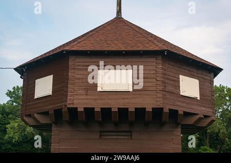 Das Mad Anthony Wayne Blockhouse in Erie, PA Stockfoto