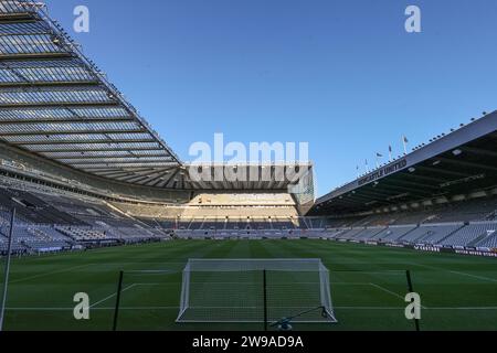 Newcastle, Großbritannien. Dezember 2023. Ein General von St. James' Park vor dem Premier League-Spiel Newcastle United gegen Nottingham Forest in St. James's Park, Newcastle, Großbritannien, 26. Dezember 2023 (Foto: Mark Cosgrove/News Images) Credit: News Images LTD/Alamy Live News Stockfoto