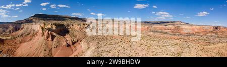 Ghost Ranch bei Sonnenuntergang, Abiquiu, New Mexico, USA Stockfoto