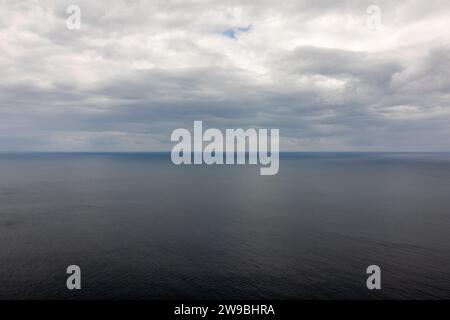 Atlantik von Monte Brazil, Terceira, Azoren Stockfoto