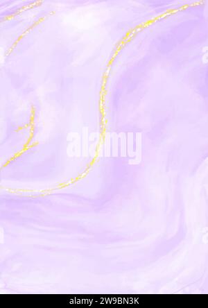 Abstrakter Alkoholtinte Hintergrund mit goldenen Crackern. Design-Vorlage mit Glitzer kintsugi, Vektorillustration. Stock Vektor