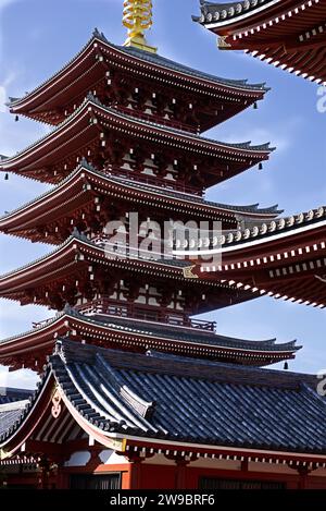 turm des asakusa-Tempels Stockfoto