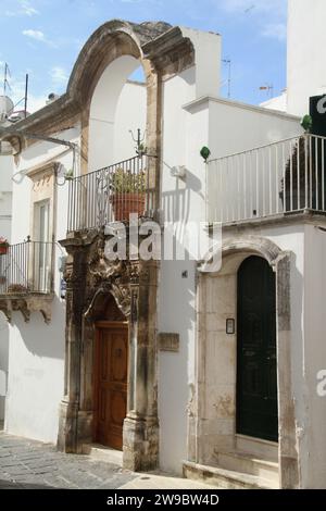 Martina Franca, Italien. Außenansicht des Palazzo Maggi. Stockfoto