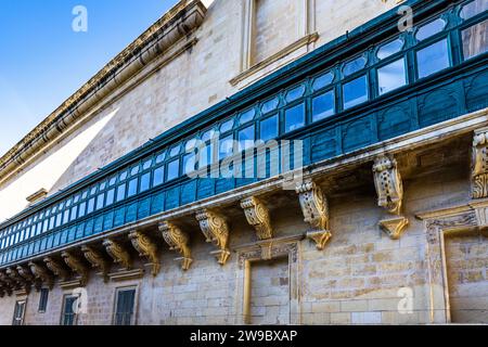 Präsidentenpalast Großmeisterpalast in Valletta, Malta Stockfoto