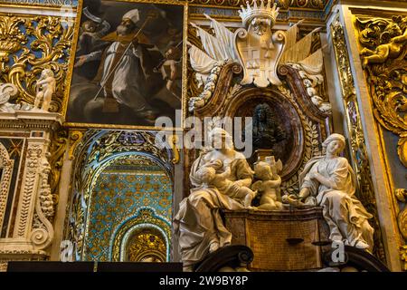 Ko-Kathedrale von St. Johannes der Täufer in Valletta, Malta Stockfoto