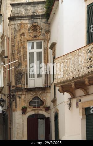 Architektur im historischen Zentrum von Martina Franca, Italien Stockfoto