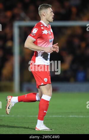 Sam Cosgrove #9 von Barnsley während des Sky Bet League 1 Spiels Port Vale gegen Barnsley in Vale Park, Burslem, Großbritannien, 26. Dezember 2023 (Foto: Alfie Cosgrove/News Images) in Burslem, Großbritannien am 26. Dezember 2023. (Foto: Alfie Cosgrove/News Images/SIPA USA) Stockfoto