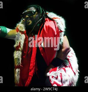 Benji Webb von Skindred live in der Wolverhampton Civic Hall Stockfoto