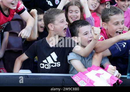 Sydney, Australien, 26. Dezember 2023. Die Fans der Sydney Sixers während des BBL-Spiels zwischen den Sydney Sixers und den Melbourne Stars am 26. Dezember 2023 auf dem Sydney Cricket Ground in Sydney, Australien. Quelle: Pete Dovgan/Speed Media/Alamy Live News Stockfoto