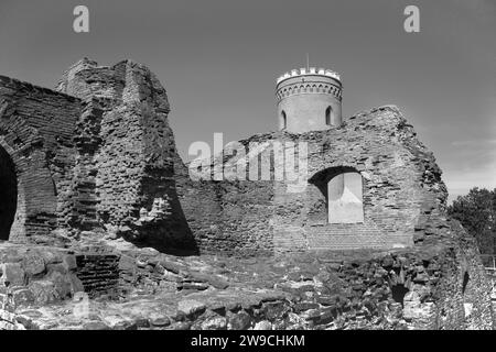 Ruinen der Festung Târgoviște in Târgoviște, Rumänien Stockfoto