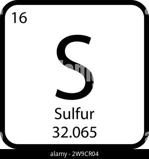 Schwefel Icon vektor Illustrationsdesign Stock Vektor