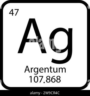 Argentum Icon vektor Illustrationsdesign Stock Vektor
