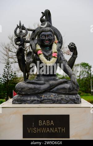 Baba Vishwanath Statue des hinduistischen Gottes Shiva in Grand Bassin oder Ganga Talao, Mauritius Stockfoto