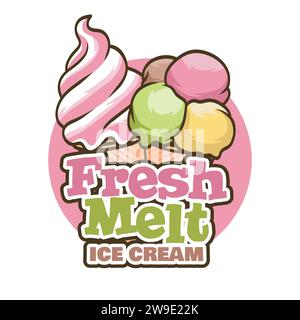 Eiscreme-Logo. Logo Für Cool Ice Cream Stock Vektor