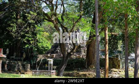 Preah Pithu ist eine Tempelgruppe in Angkor Thom, einer antiken Stadt in Siem Reap, Kambodscha Stockfoto